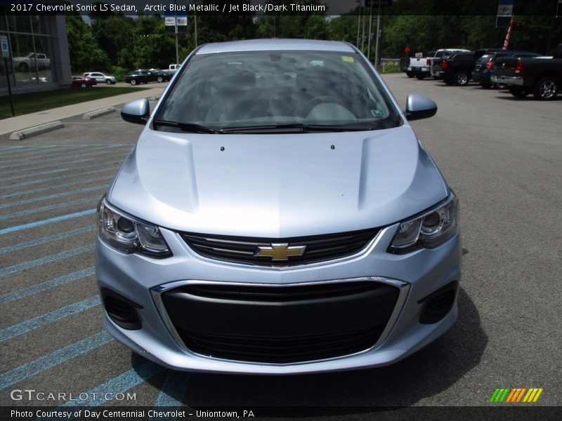 Arctic Blue Metallic / Jet Black/Dark Titanium 2017 Chevrolet Sonic LS Sedan