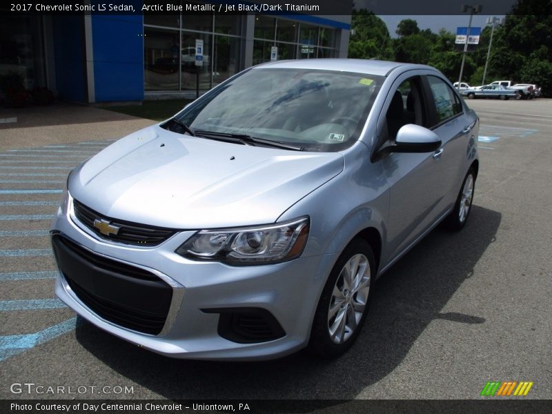 Arctic Blue Metallic / Jet Black/Dark Titanium 2017 Chevrolet Sonic LS Sedan