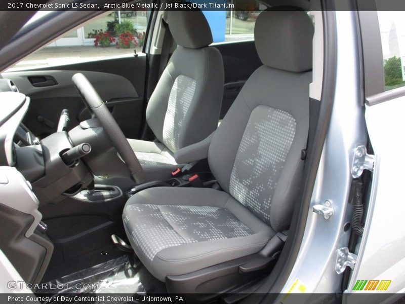 Arctic Blue Metallic / Jet Black/Dark Titanium 2017 Chevrolet Sonic LS Sedan