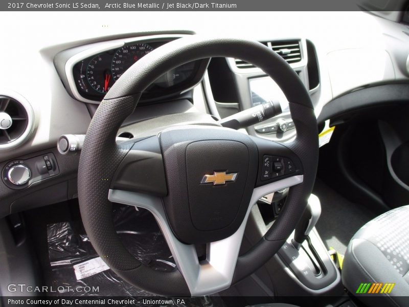 Arctic Blue Metallic / Jet Black/Dark Titanium 2017 Chevrolet Sonic LS Sedan