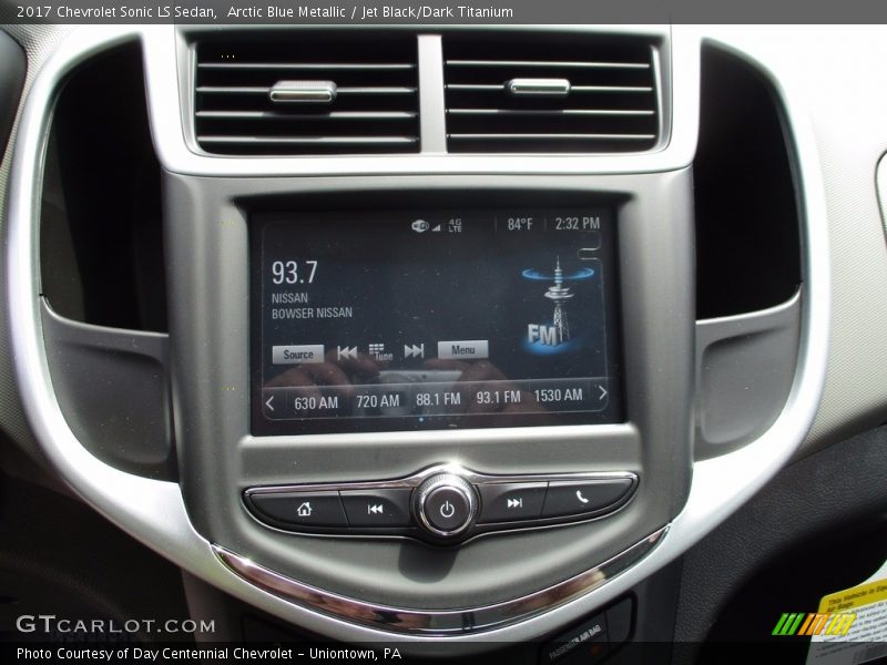Arctic Blue Metallic / Jet Black/Dark Titanium 2017 Chevrolet Sonic LS Sedan