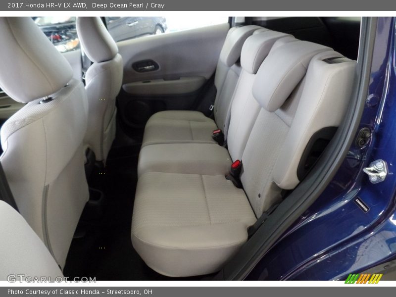 Deep Ocean Pearl / Gray 2017 Honda HR-V LX AWD