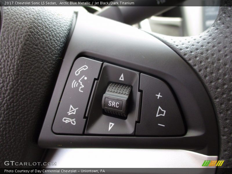 Arctic Blue Metallic / Jet Black/Dark Titanium 2017 Chevrolet Sonic LS Sedan