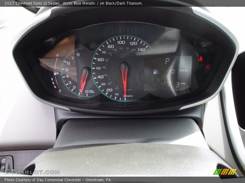 Arctic Blue Metallic / Jet Black/Dark Titanium 2017 Chevrolet Sonic LS Sedan