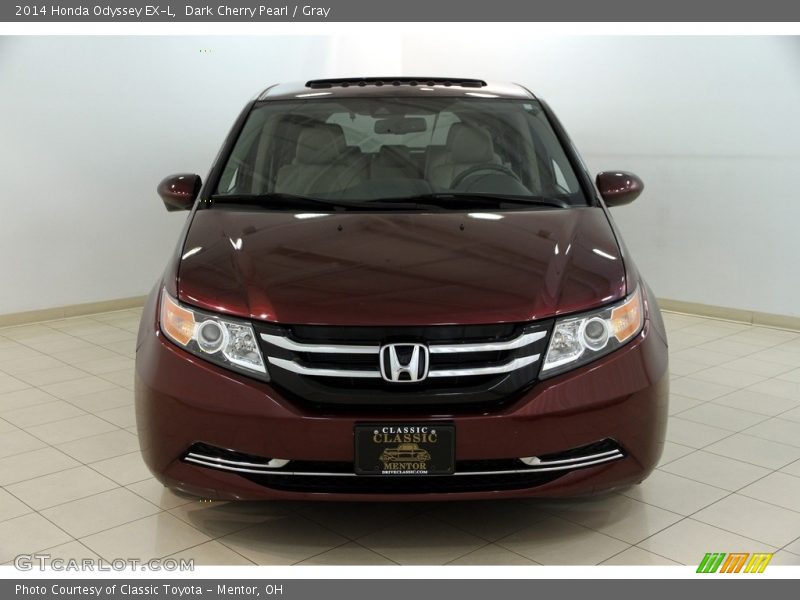 Dark Cherry Pearl / Gray 2014 Honda Odyssey EX-L