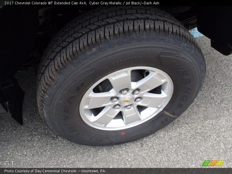 Cyber Gray Metallic / Jet Black/­Dark Ash 2017 Chevrolet Colorado WT Extended Cab 4x4