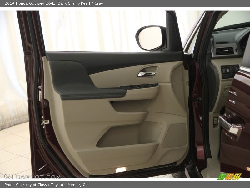 Dark Cherry Pearl / Gray 2014 Honda Odyssey EX-L