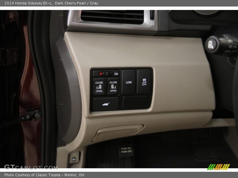 Dark Cherry Pearl / Gray 2014 Honda Odyssey EX-L