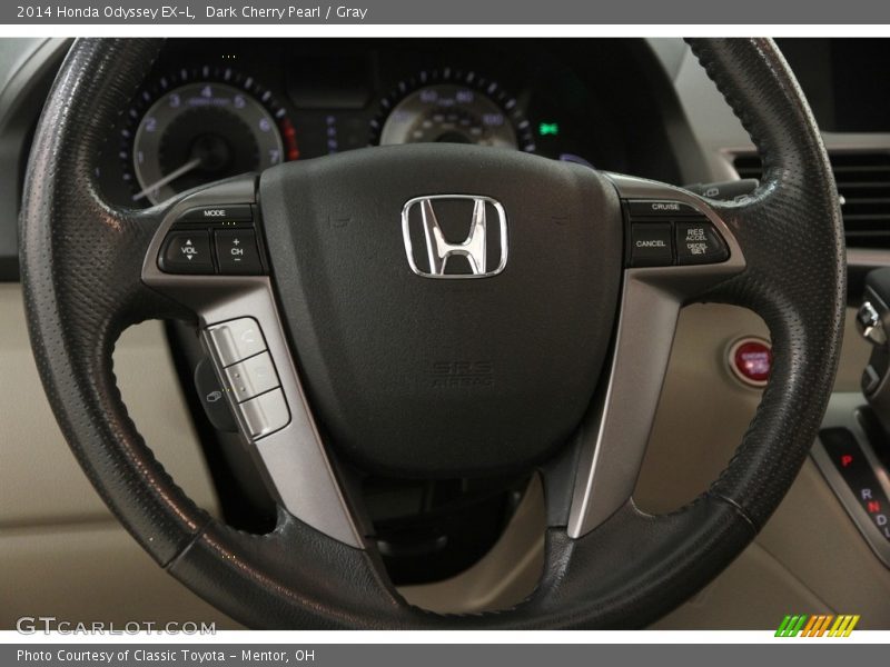 Dark Cherry Pearl / Gray 2014 Honda Odyssey EX-L