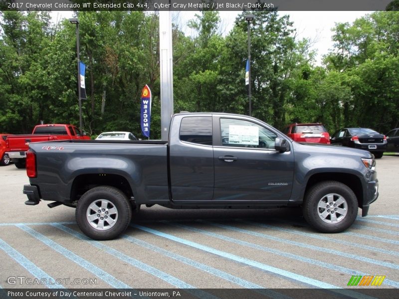 Cyber Gray Metallic / Jet Black/­Dark Ash 2017 Chevrolet Colorado WT Extended Cab 4x4
