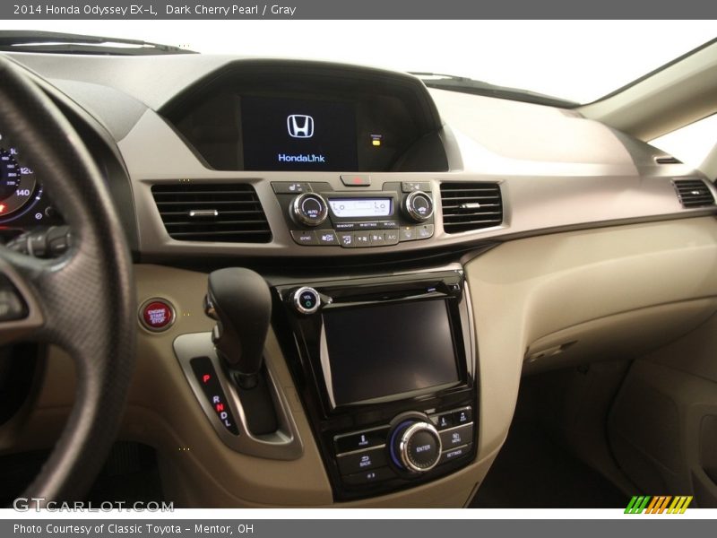 Dark Cherry Pearl / Gray 2014 Honda Odyssey EX-L