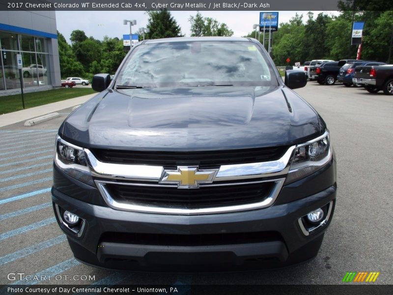 Cyber Gray Metallic / Jet Black/­Dark Ash 2017 Chevrolet Colorado WT Extended Cab 4x4