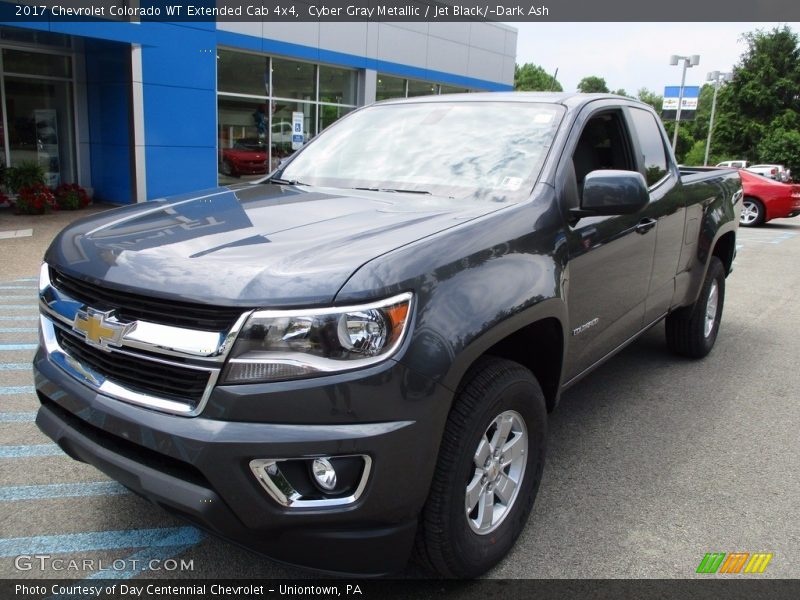 Cyber Gray Metallic / Jet Black/­Dark Ash 2017 Chevrolet Colorado WT Extended Cab 4x4