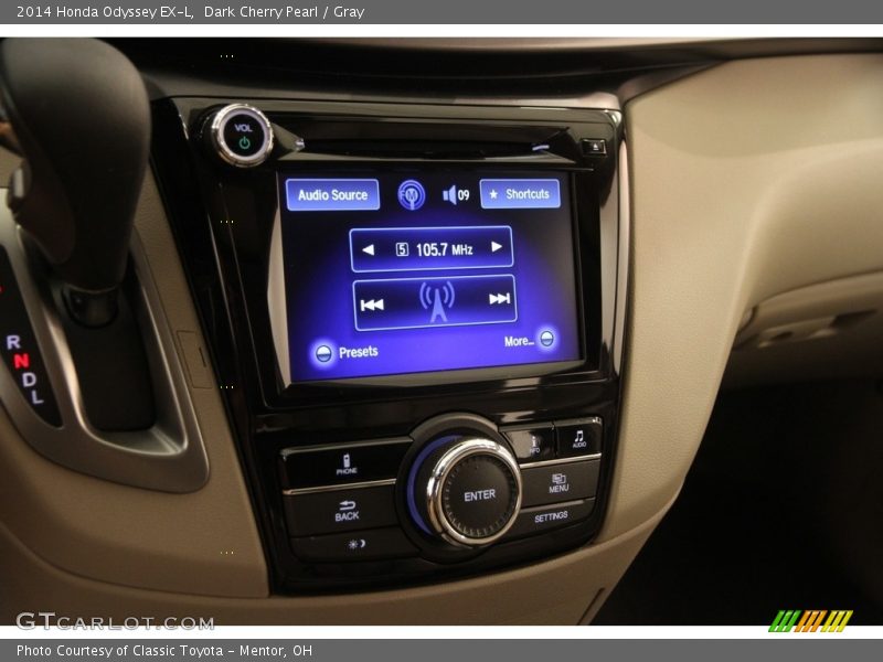 Dark Cherry Pearl / Gray 2014 Honda Odyssey EX-L