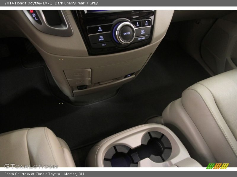 Dark Cherry Pearl / Gray 2014 Honda Odyssey EX-L