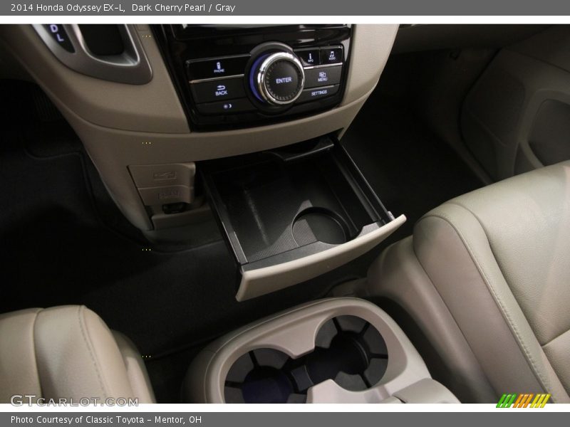 Dark Cherry Pearl / Gray 2014 Honda Odyssey EX-L