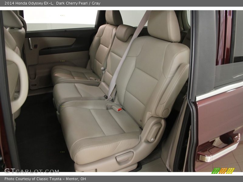 Dark Cherry Pearl / Gray 2014 Honda Odyssey EX-L