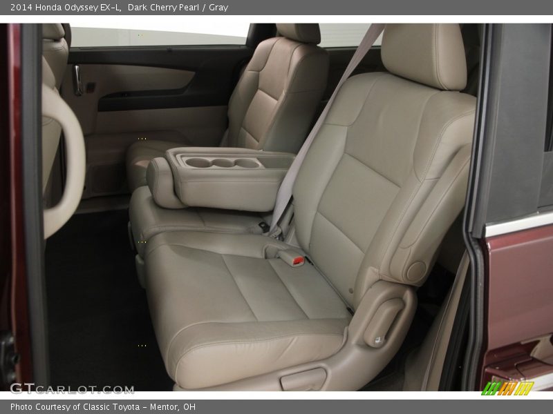 Dark Cherry Pearl / Gray 2014 Honda Odyssey EX-L