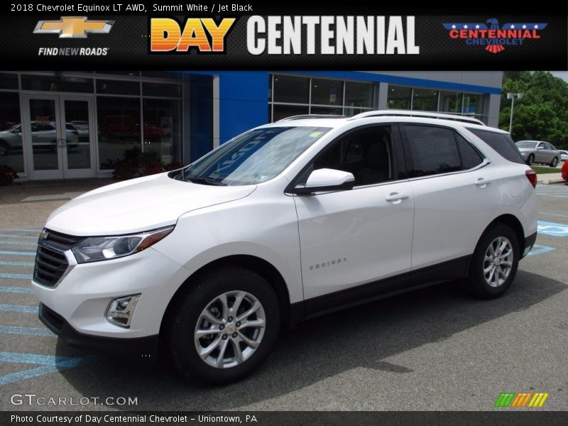 Summit White / Jet Black 2018 Chevrolet Equinox LT AWD