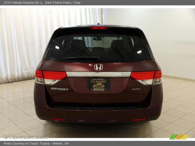Dark Cherry Pearl / Gray 2014 Honda Odyssey EX-L