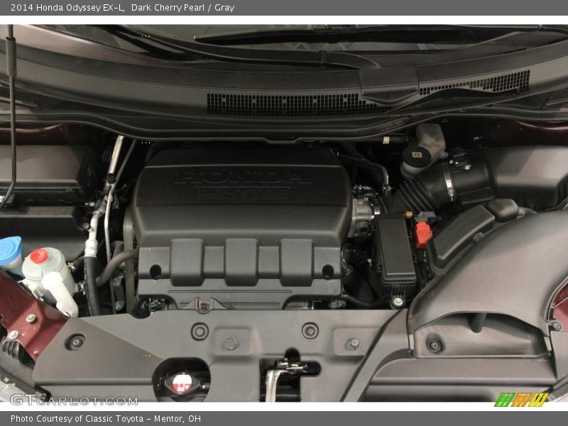 Dark Cherry Pearl / Gray 2014 Honda Odyssey EX-L