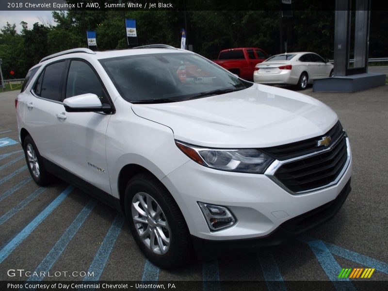 Summit White / Jet Black 2018 Chevrolet Equinox LT AWD