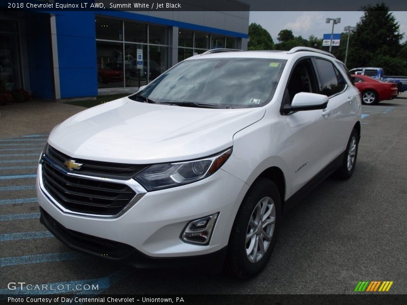 Summit White / Jet Black 2018 Chevrolet Equinox LT AWD