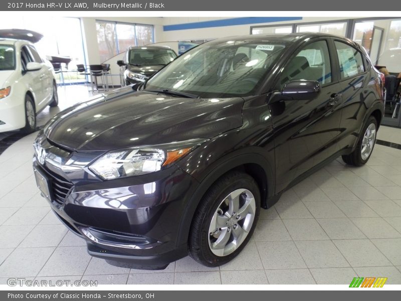 Mulberry Metallic / Black 2017 Honda HR-V LX AWD