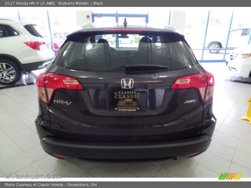 Mulberry Metallic / Black 2017 Honda HR-V LX AWD