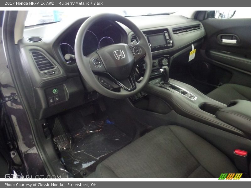 Mulberry Metallic / Black 2017 Honda HR-V LX AWD