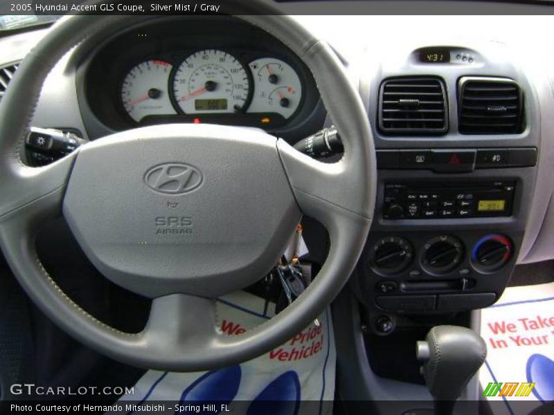 Silver Mist / Gray 2005 Hyundai Accent GLS Coupe