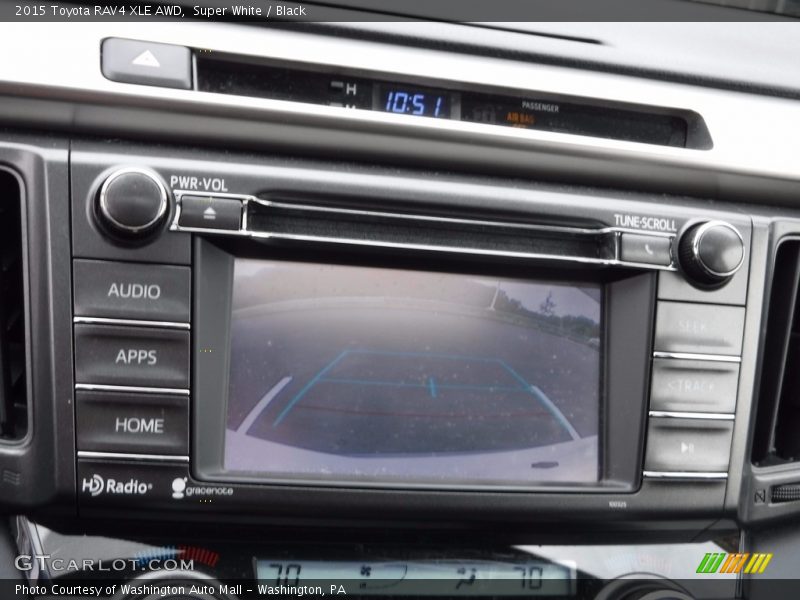 Super White / Black 2015 Toyota RAV4 XLE AWD