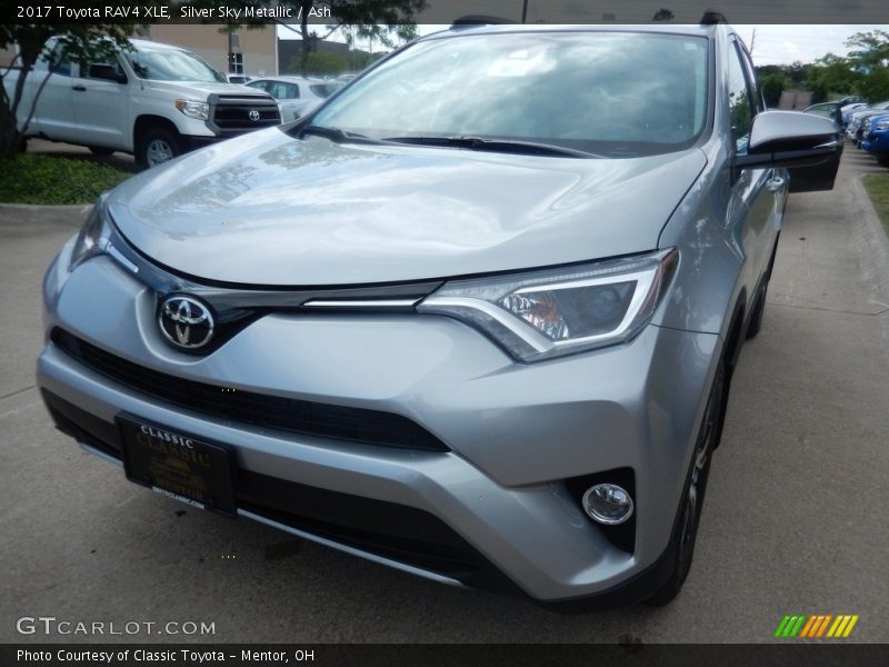 Silver Sky Metallic / Ash 2017 Toyota RAV4 XLE