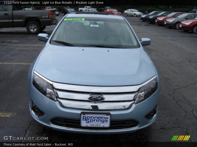 Light Ice Blue Metallic / Medium Light Stone 2010 Ford Fusion Hybrid