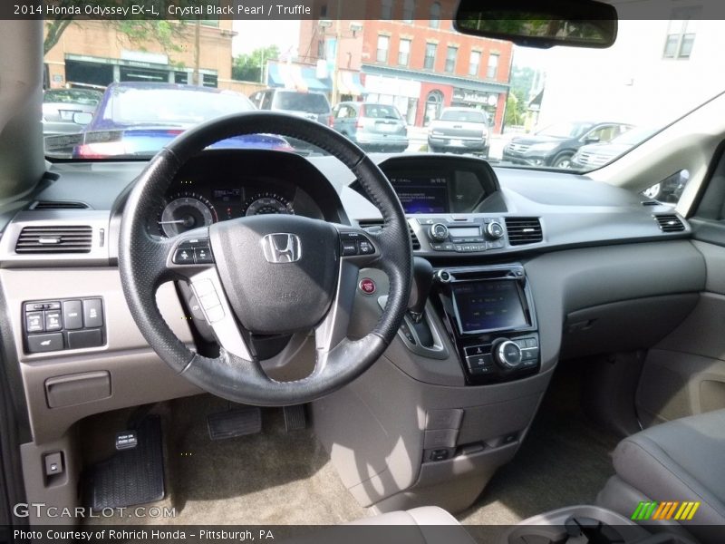 Crystal Black Pearl / Truffle 2014 Honda Odyssey EX-L