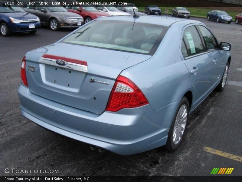 Light Ice Blue Metallic / Medium Light Stone 2010 Ford Fusion Hybrid