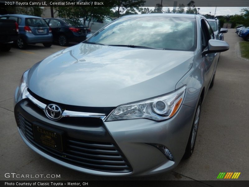 Celestial Silver Metallic / Black 2017 Toyota Camry LE