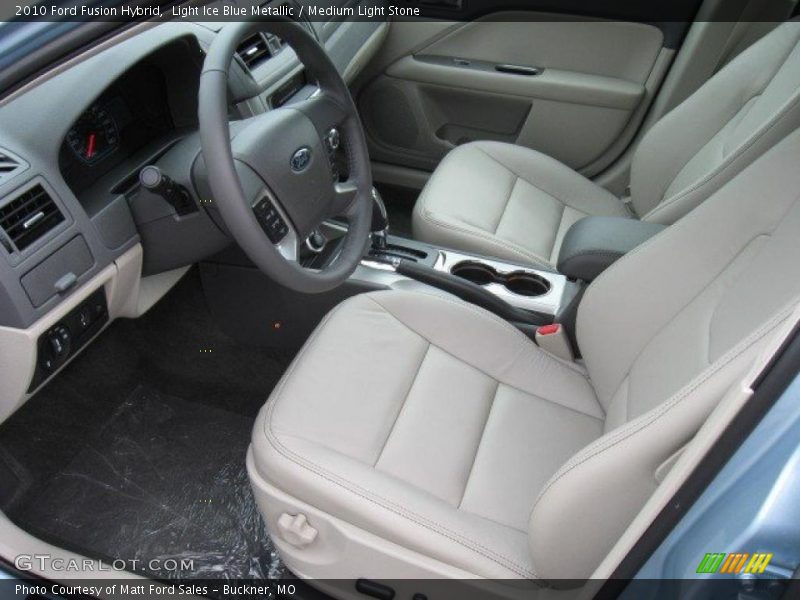 Light Ice Blue Metallic / Medium Light Stone 2010 Ford Fusion Hybrid