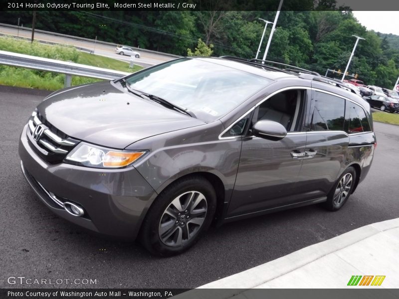 Modern Steel Metallic / Gray 2014 Honda Odyssey Touring Elite