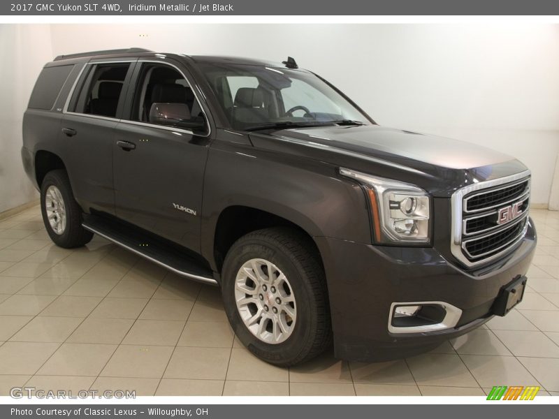 Iridium Metallic / Jet Black 2017 GMC Yukon SLT 4WD