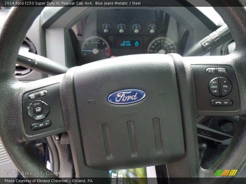 Blue Jeans Metallic / Steel 2014 Ford F250 Super Duty XL Regular Cab 4x4