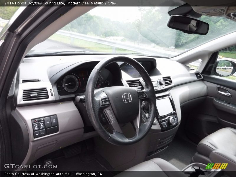 Modern Steel Metallic / Gray 2014 Honda Odyssey Touring Elite