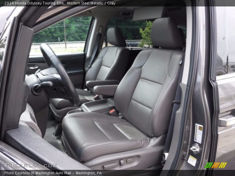 Modern Steel Metallic / Gray 2014 Honda Odyssey Touring Elite