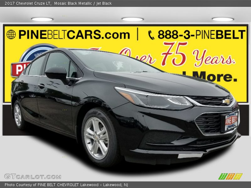 Mosaic Black Metallic / Jet Black 2017 Chevrolet Cruze LT