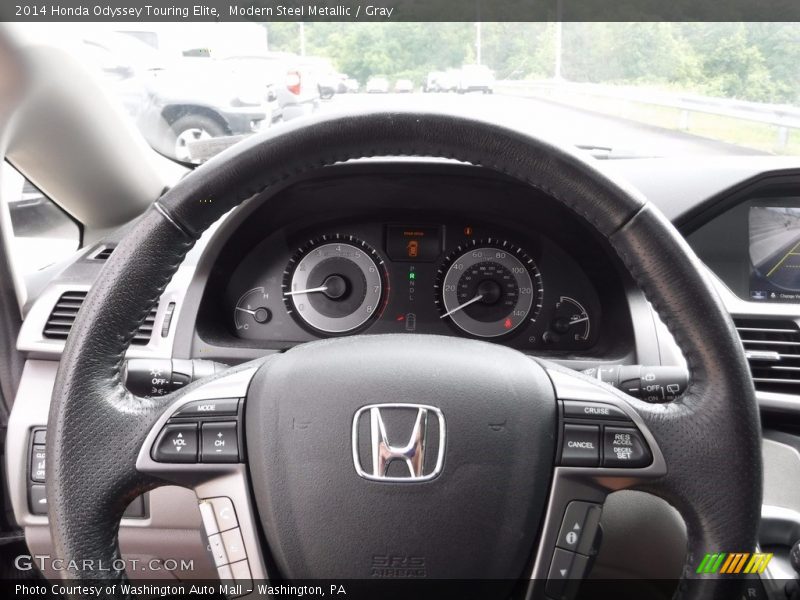 Modern Steel Metallic / Gray 2014 Honda Odyssey Touring Elite