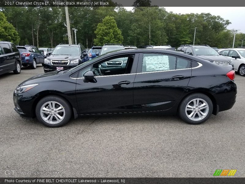 Mosaic Black Metallic / Jet Black 2017 Chevrolet Cruze LT