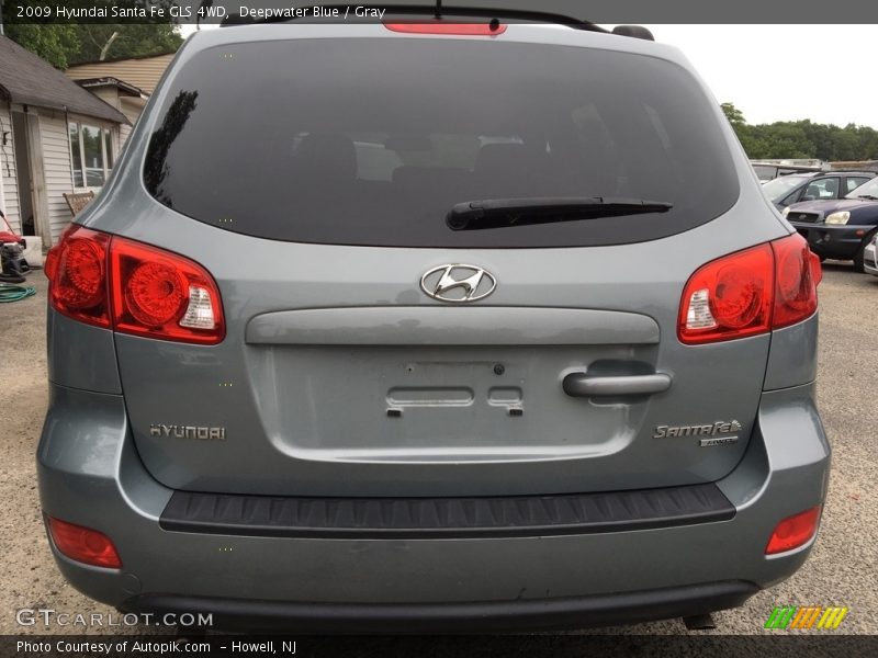 Deepwater Blue / Gray 2009 Hyundai Santa Fe GLS 4WD