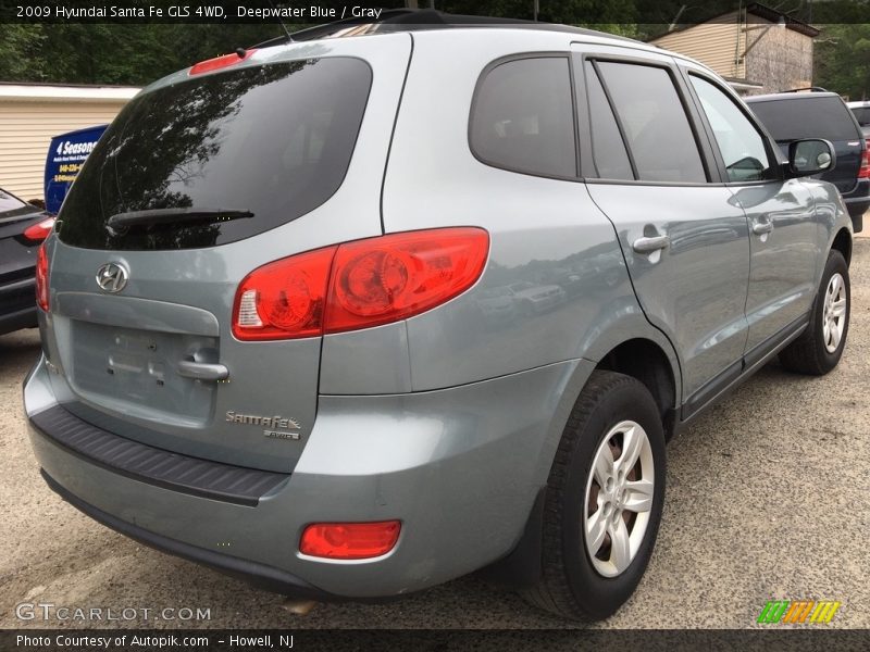 Deepwater Blue / Gray 2009 Hyundai Santa Fe GLS 4WD