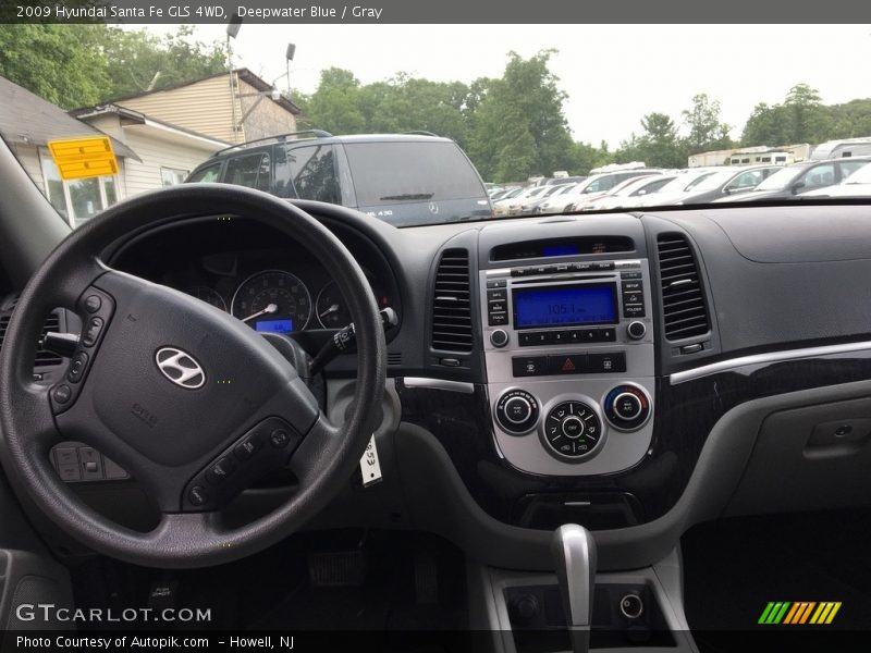 Deepwater Blue / Gray 2009 Hyundai Santa Fe GLS 4WD