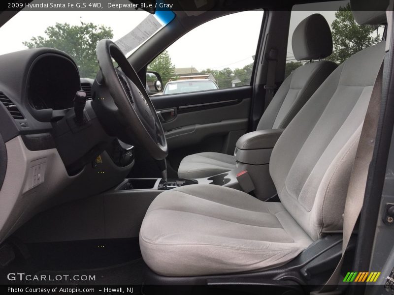 Deepwater Blue / Gray 2009 Hyundai Santa Fe GLS 4WD